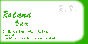 roland ver business card